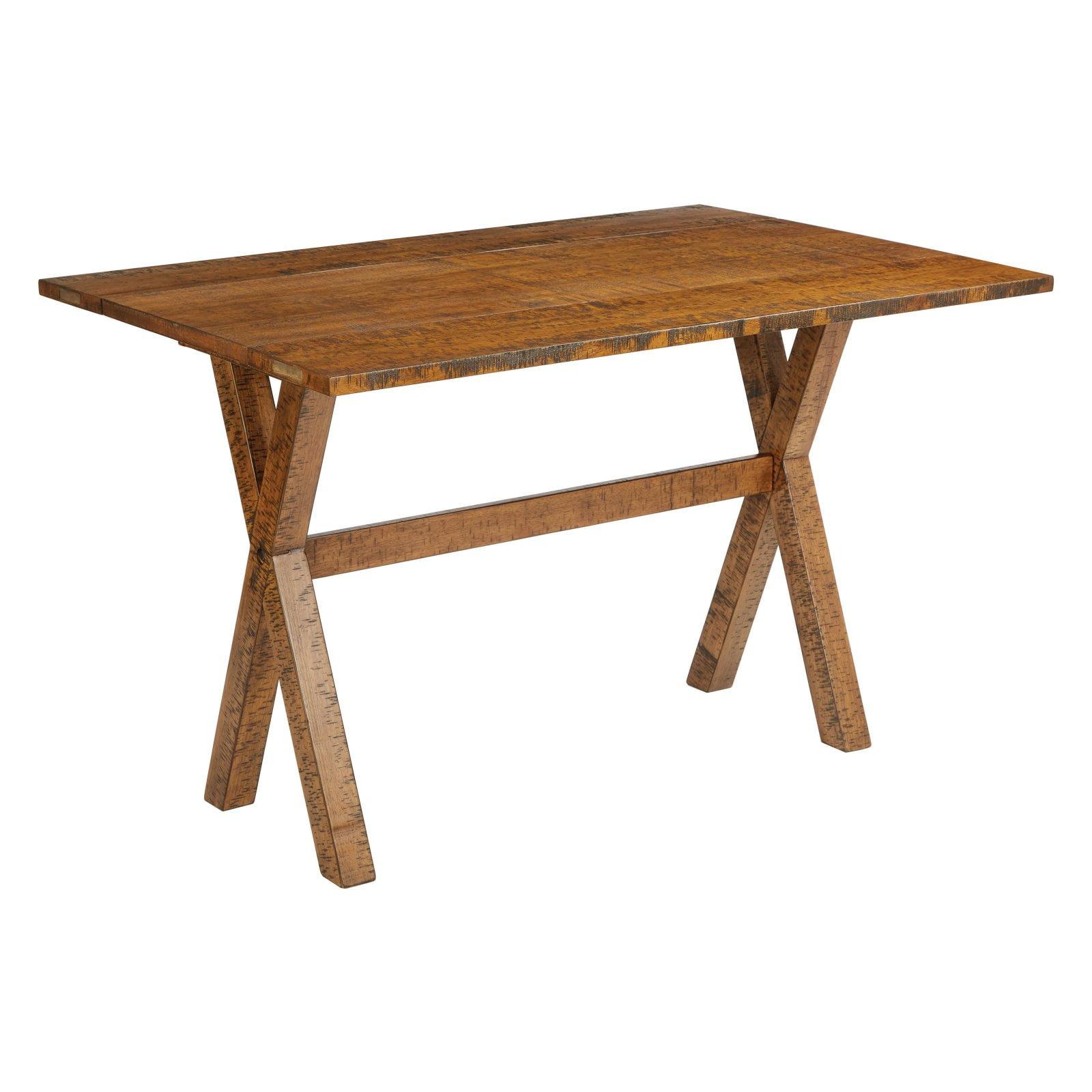 Farmhouse Rustic Reclaimed Wood Flip-Top Dining Table