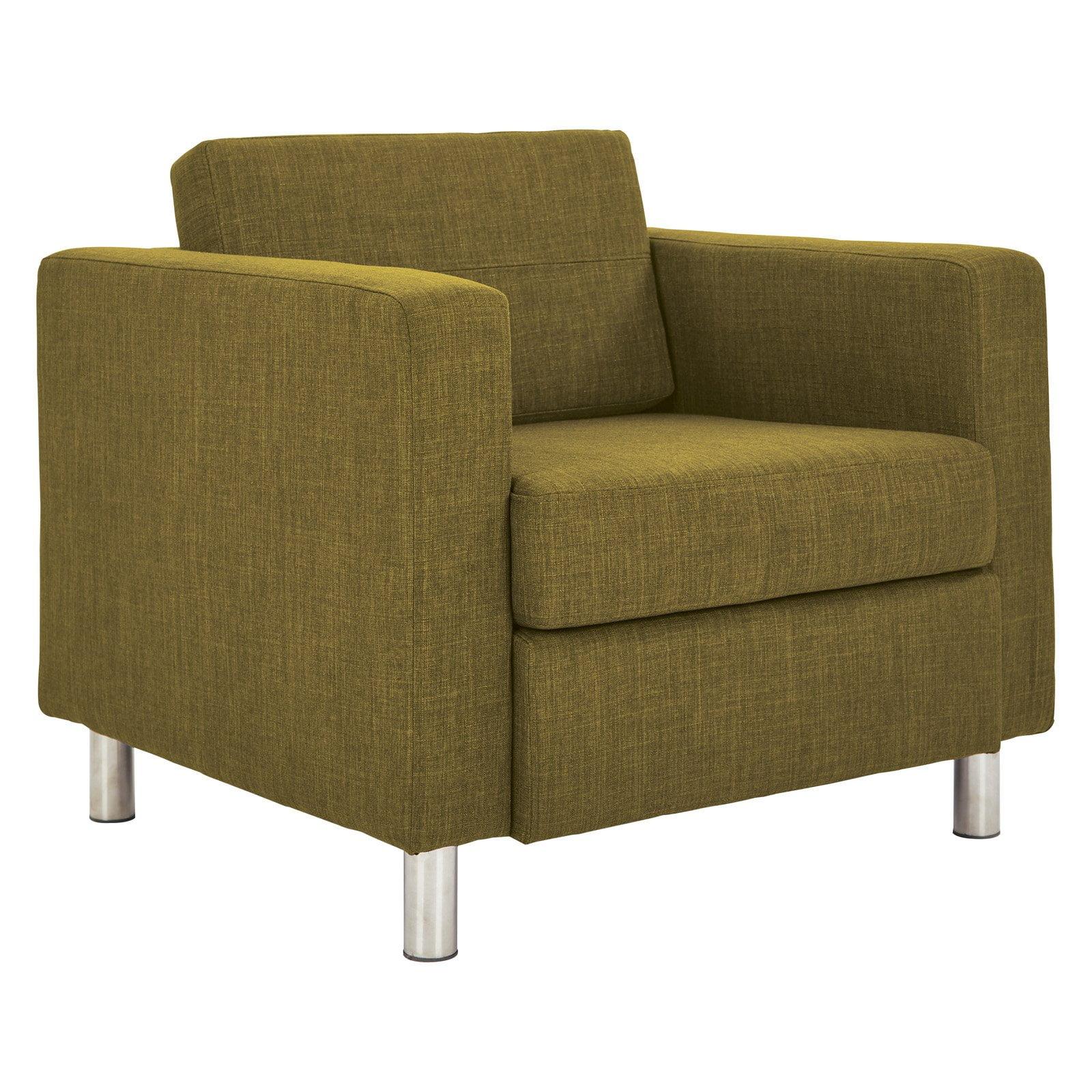 OSP Home Furnishings Pacific Armchair In Green Fabric