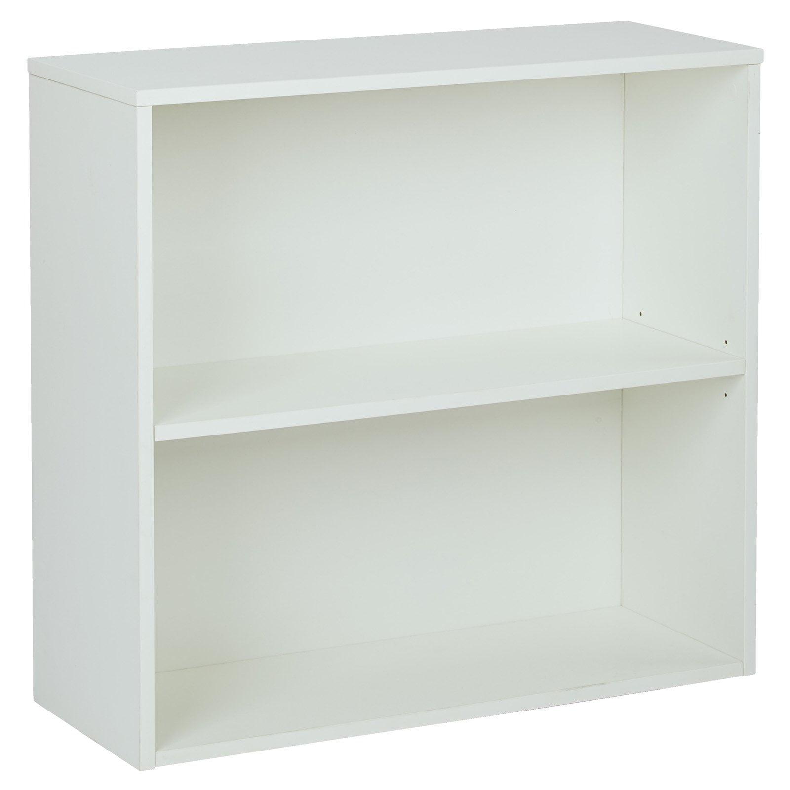 Prado 30" White Adjustable 2-Shelf Bookcase