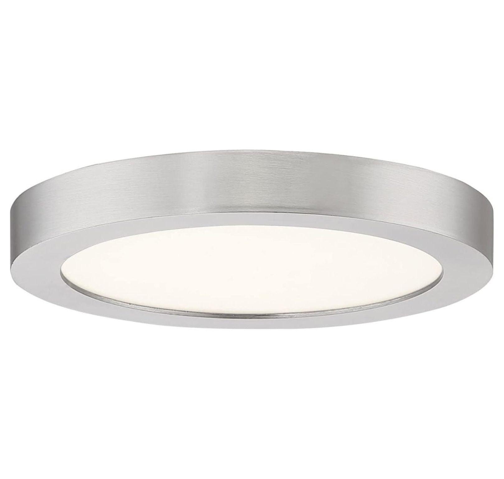 Quoizel Lighting Outskirts 1 - Light Flush Mount in  Brushed Nickel