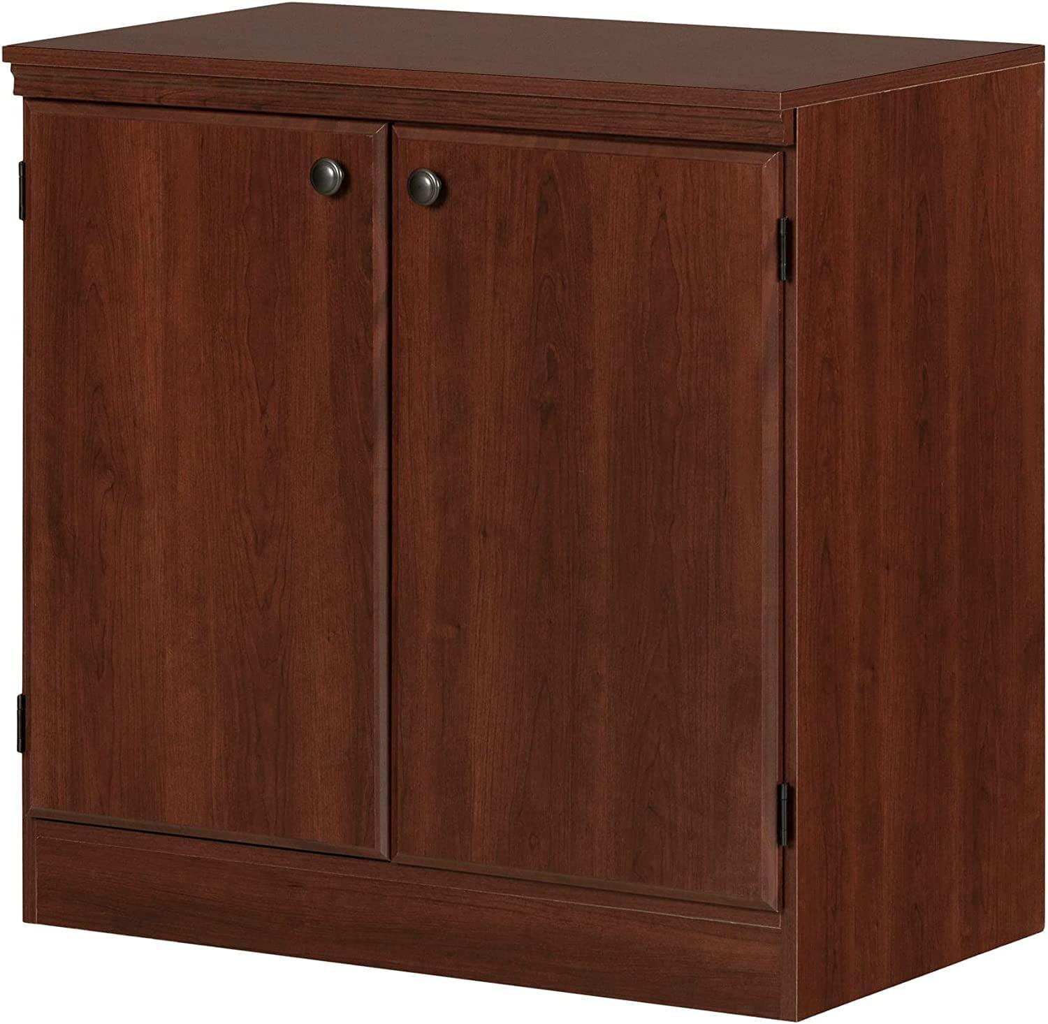 Royal Cherry Laminated Particle Board Freestanding Cupboard with Adjustable Shelves