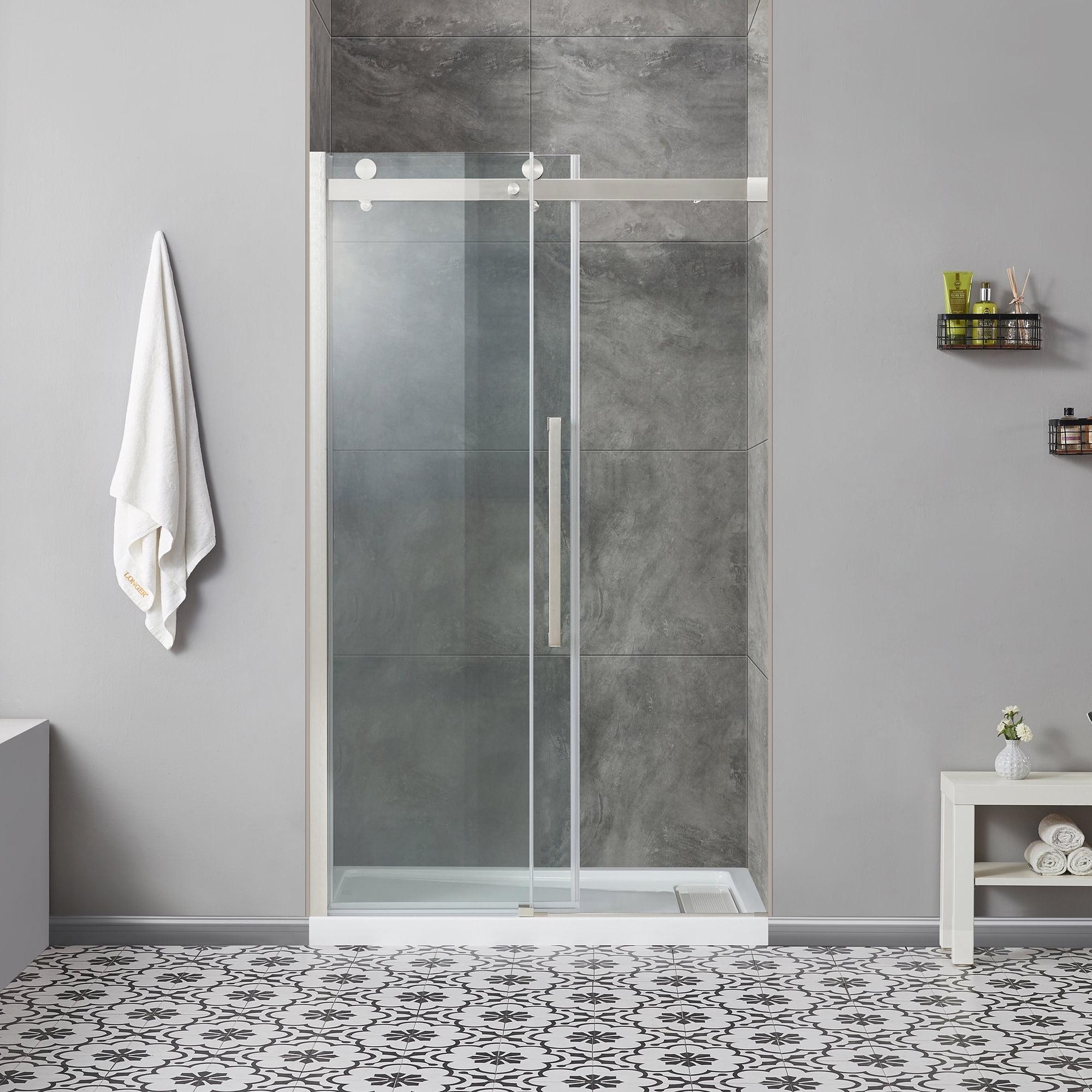 OVE Decors Bel Soft Close 48" x 78" Frameless Sliding Soft Close Shower Door