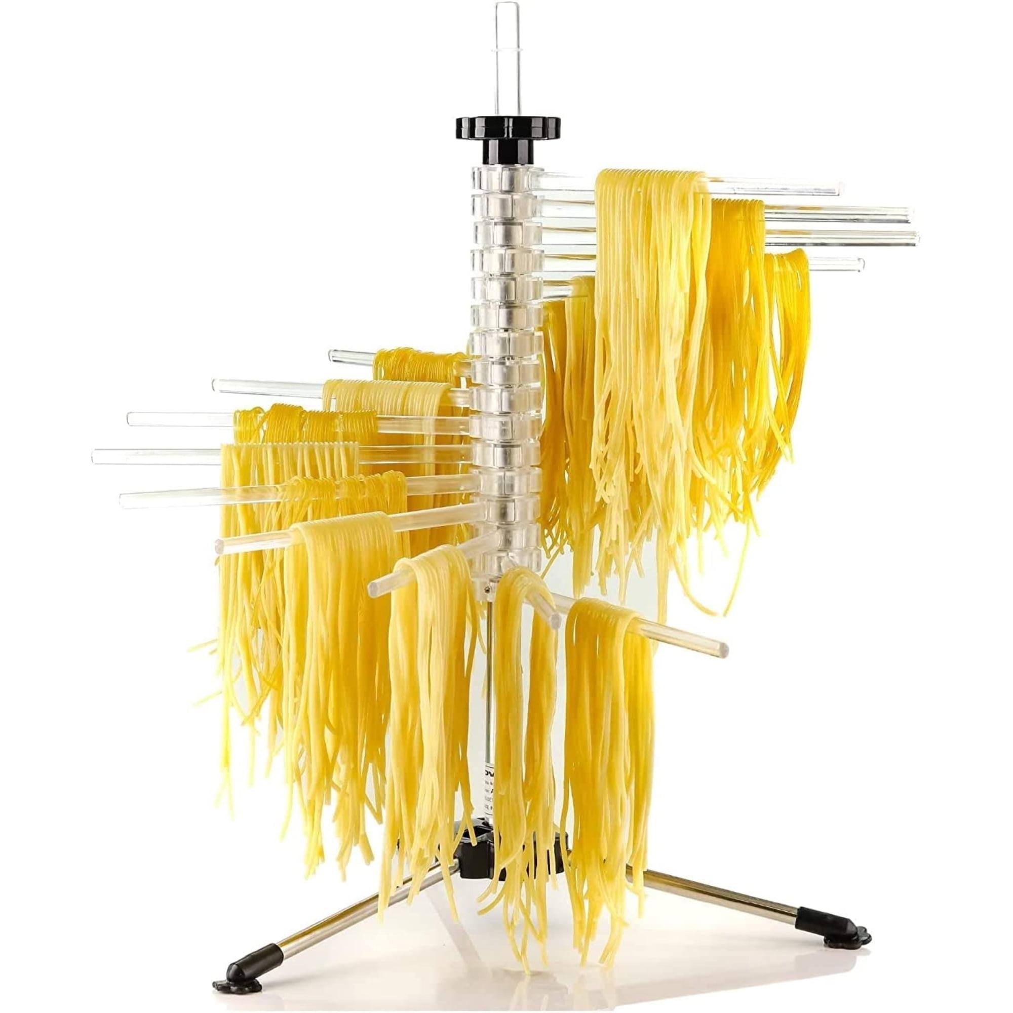 Clear Collapsible Pasta Drying Rack with BPA-Free Acrylic Rods