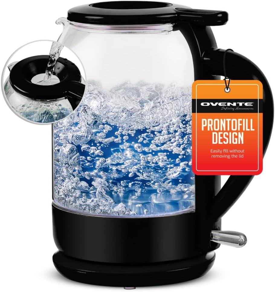 Ovente 1.5 qt. Glass Electric Tea Kettle