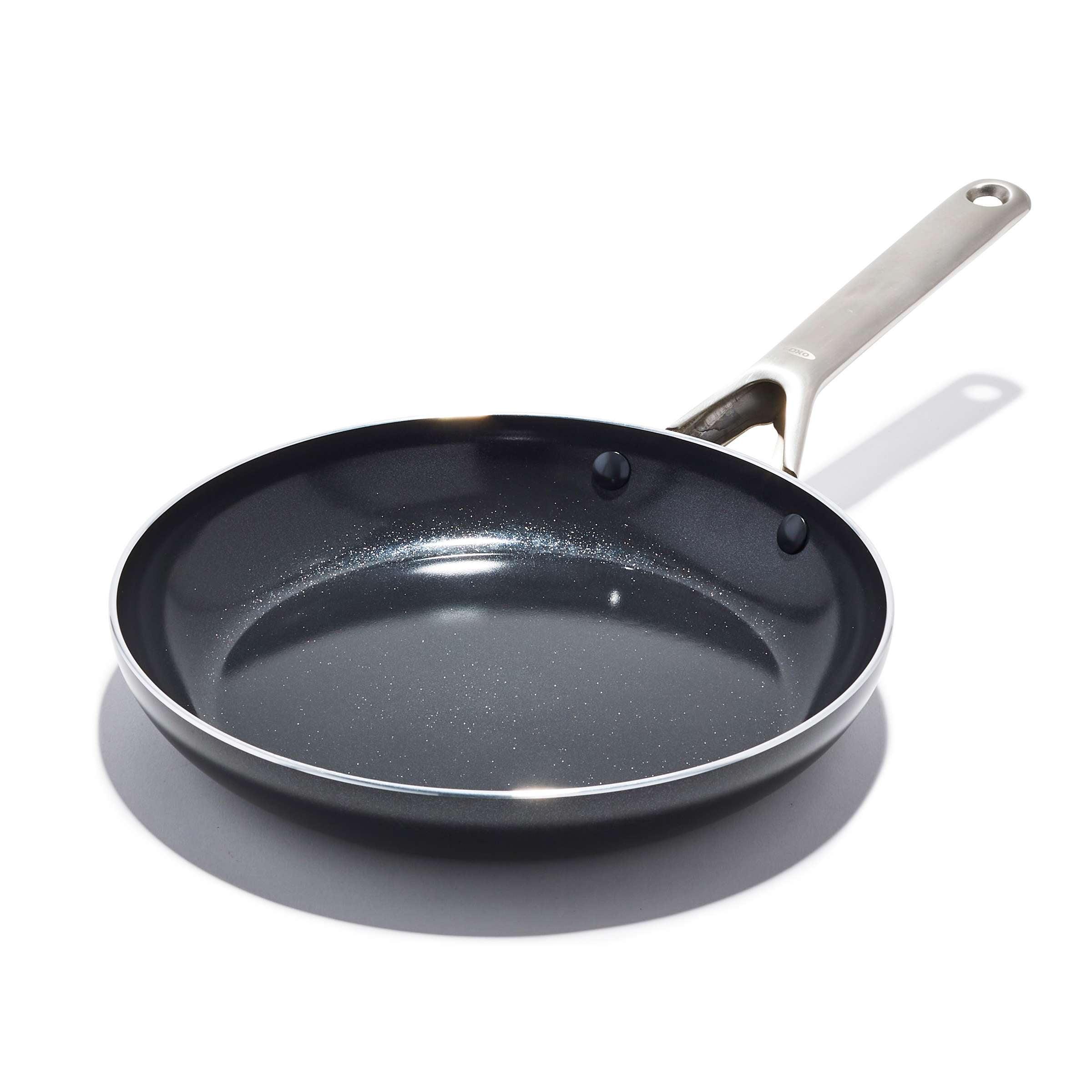 Black 10" Aluminum Ceramic Nonstick Fry Pan