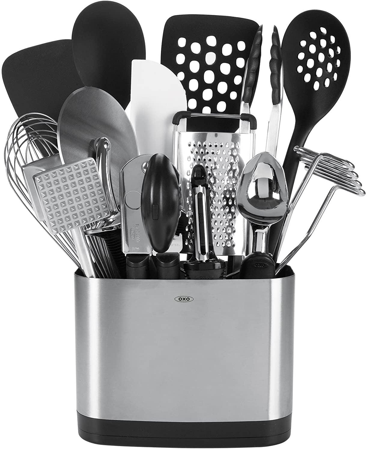 OXO Good Grips 15-Piece Everyday Kitchen Utensil Set  Silver