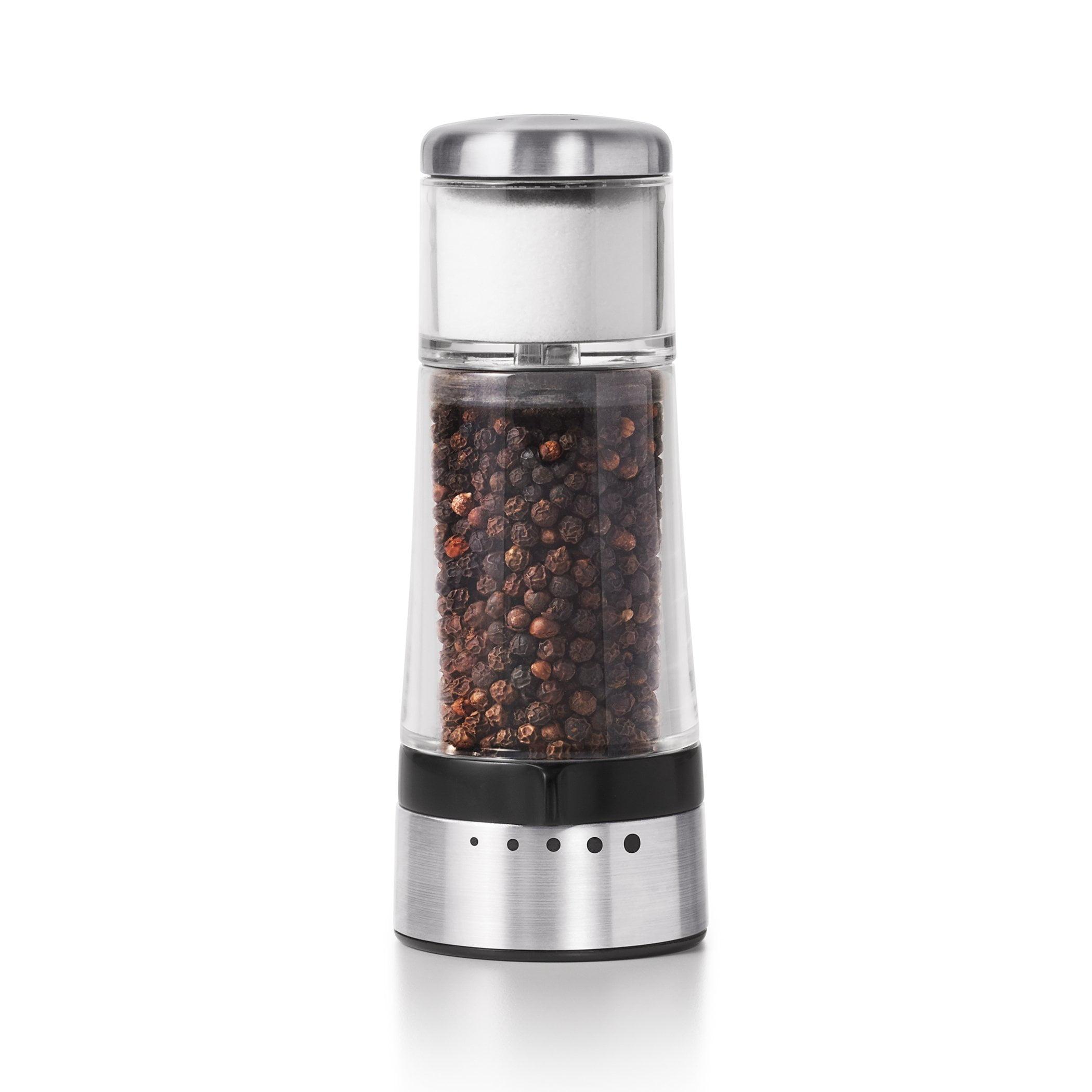 Stainless Steel and Plastic 2-in-1 Salt & Pepper Grinder