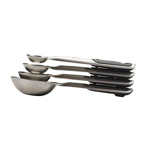 Stainless Steel Magnetic Measuring Spoon Set, 4 Pieces