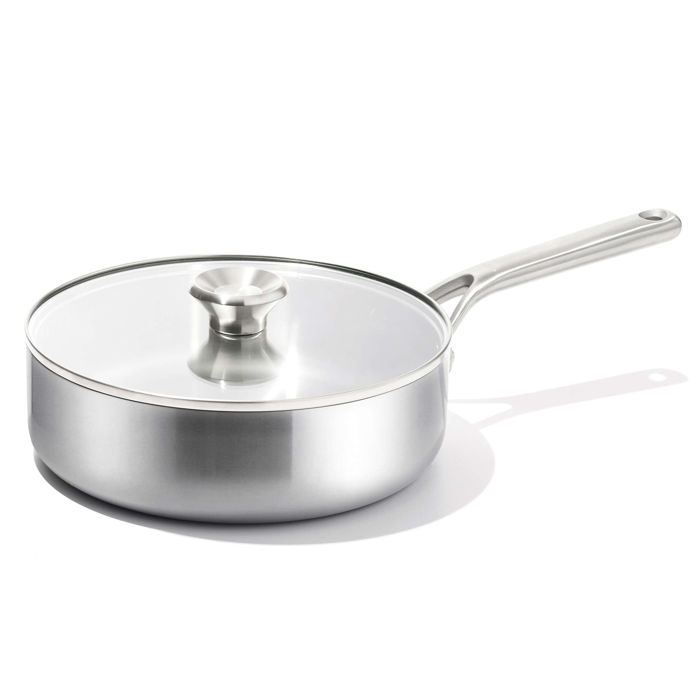 OXO Mira Tri-Ply Stainless Steel 3.25 Qt Sauté Pan with Lid