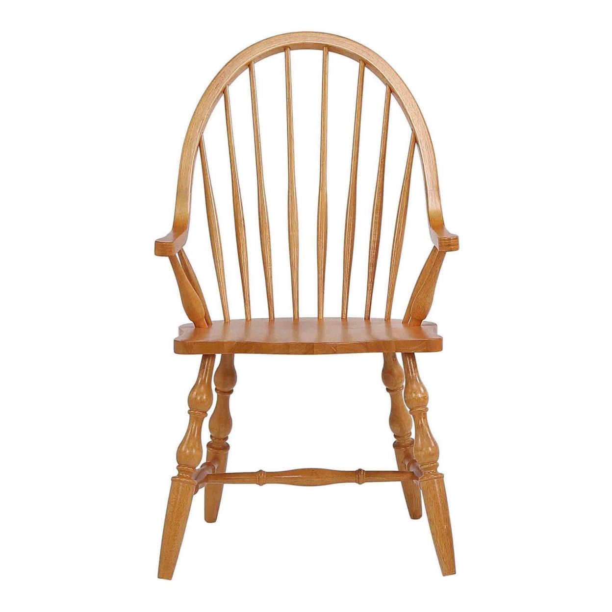 Light Oak Windsor High Back Arm Chair