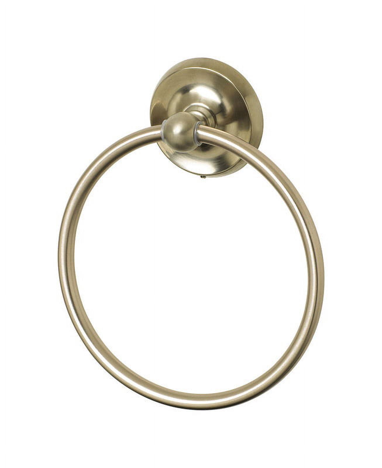 Brushed Nickel Wall Mounted Towel Ring