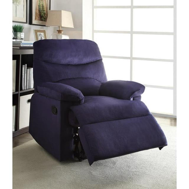Oakwood Woven Fabric Recliner, Blue