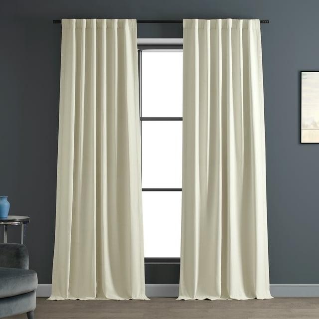 Oat Cream Bellino Blackout Room Darkening Curtain (1 Panel), Oat Cream, 50W X 96L