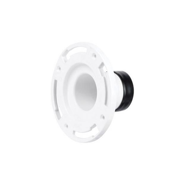 White PVC Twist-N-Set Replacement Flange, 3 Inch