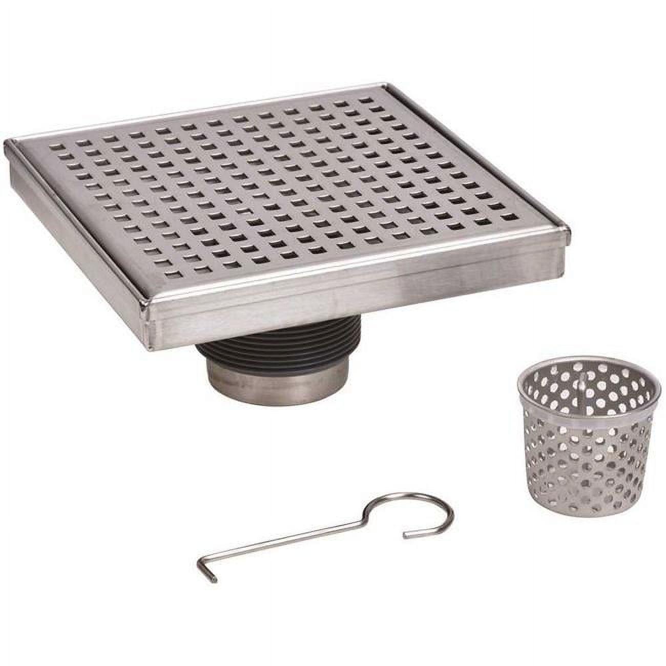 Square Shower Drain with Square Grate