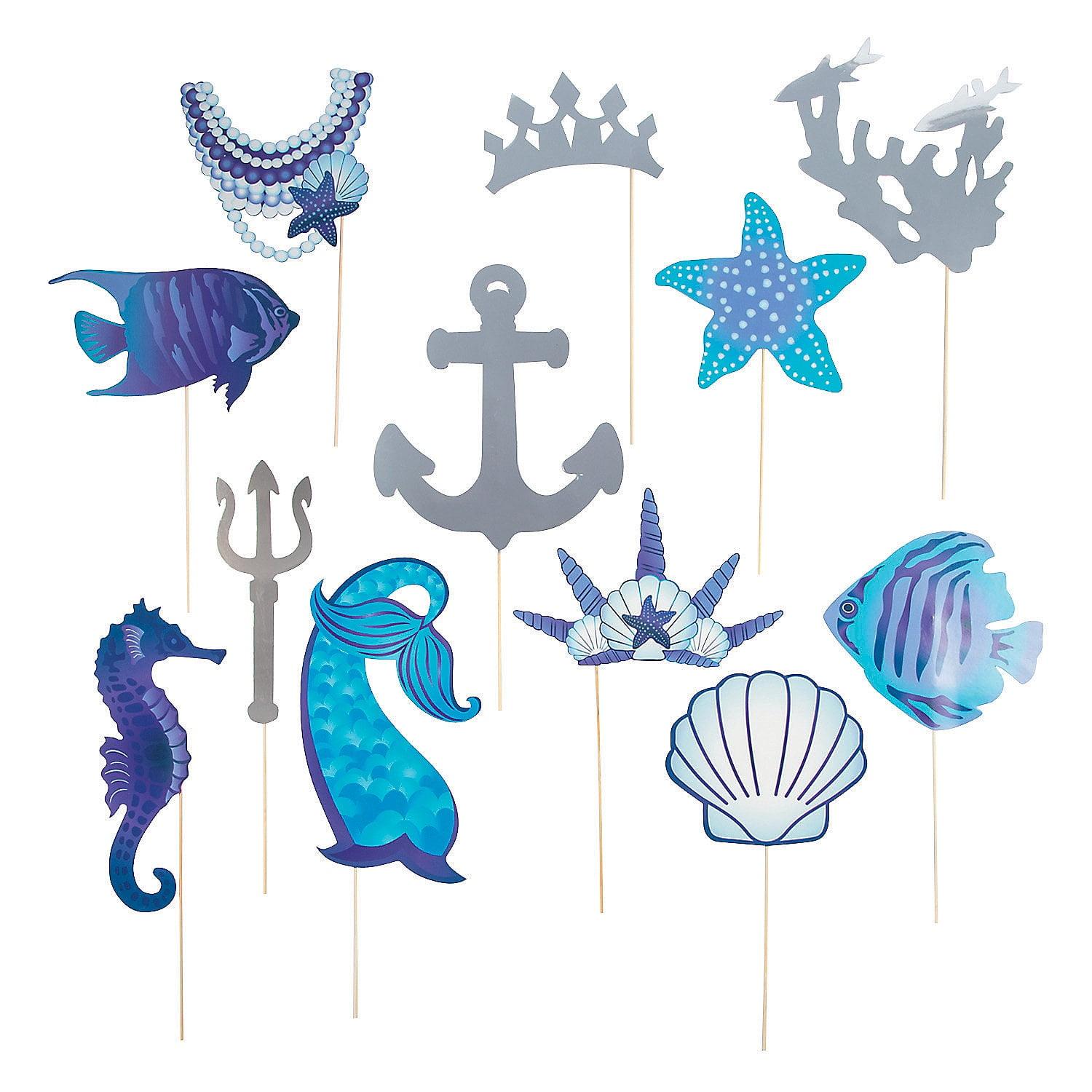 Under-the-Sea Themed Photo Stick Props Set