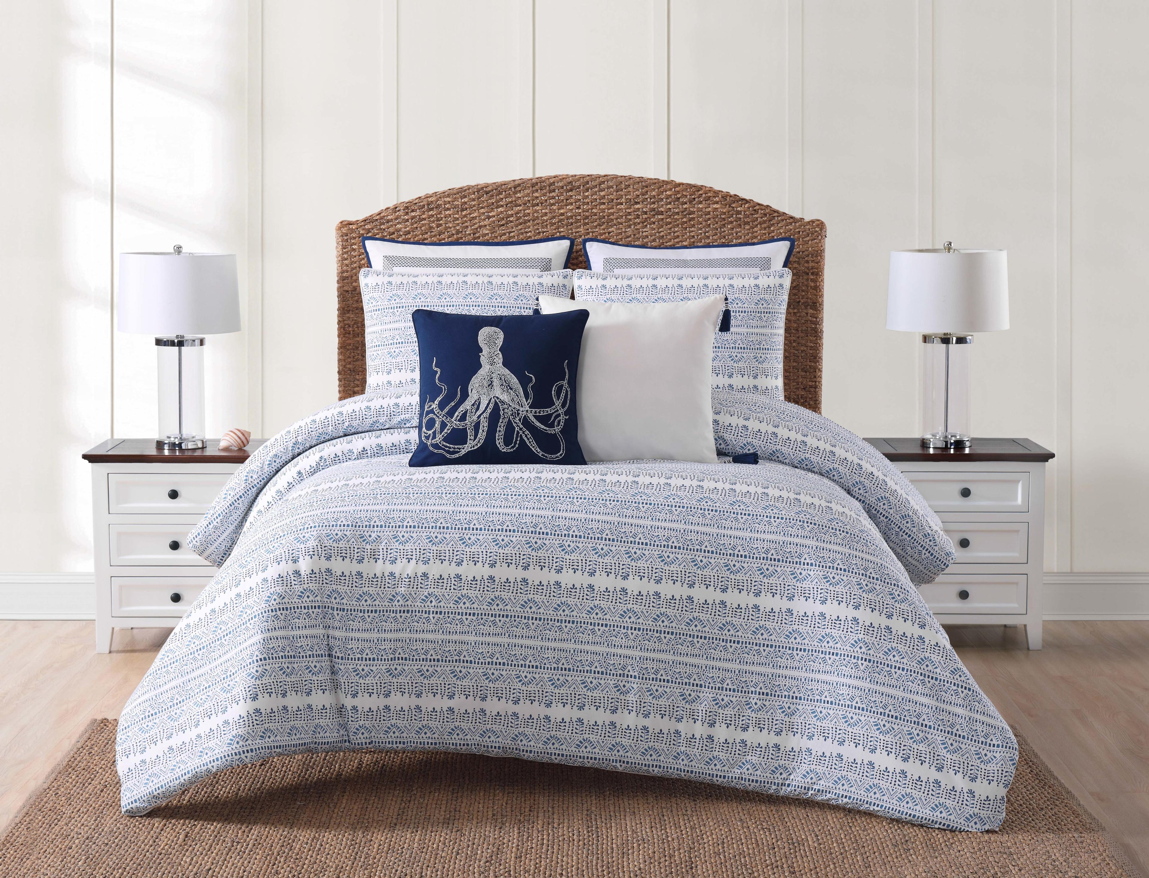 Oceanfront Resort Reef Coastal Cotton Abstract Comforter Set
