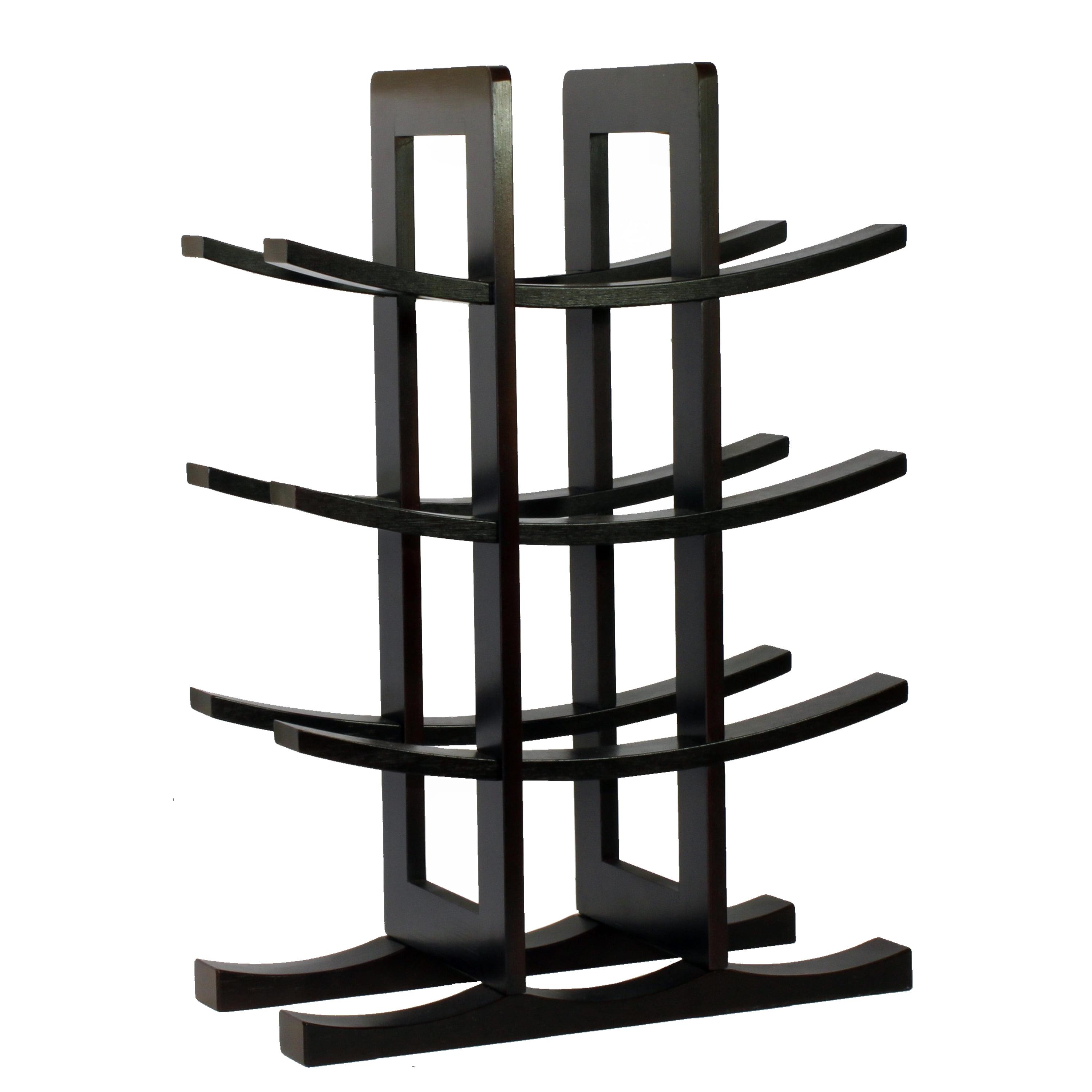 Oceanstar 12-Bottle Dark Espresso  Wine Rack