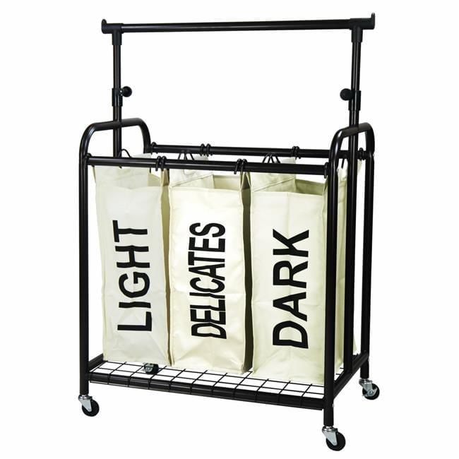 Rebrilliant Metal Rolling Laundry Sorter with Handles