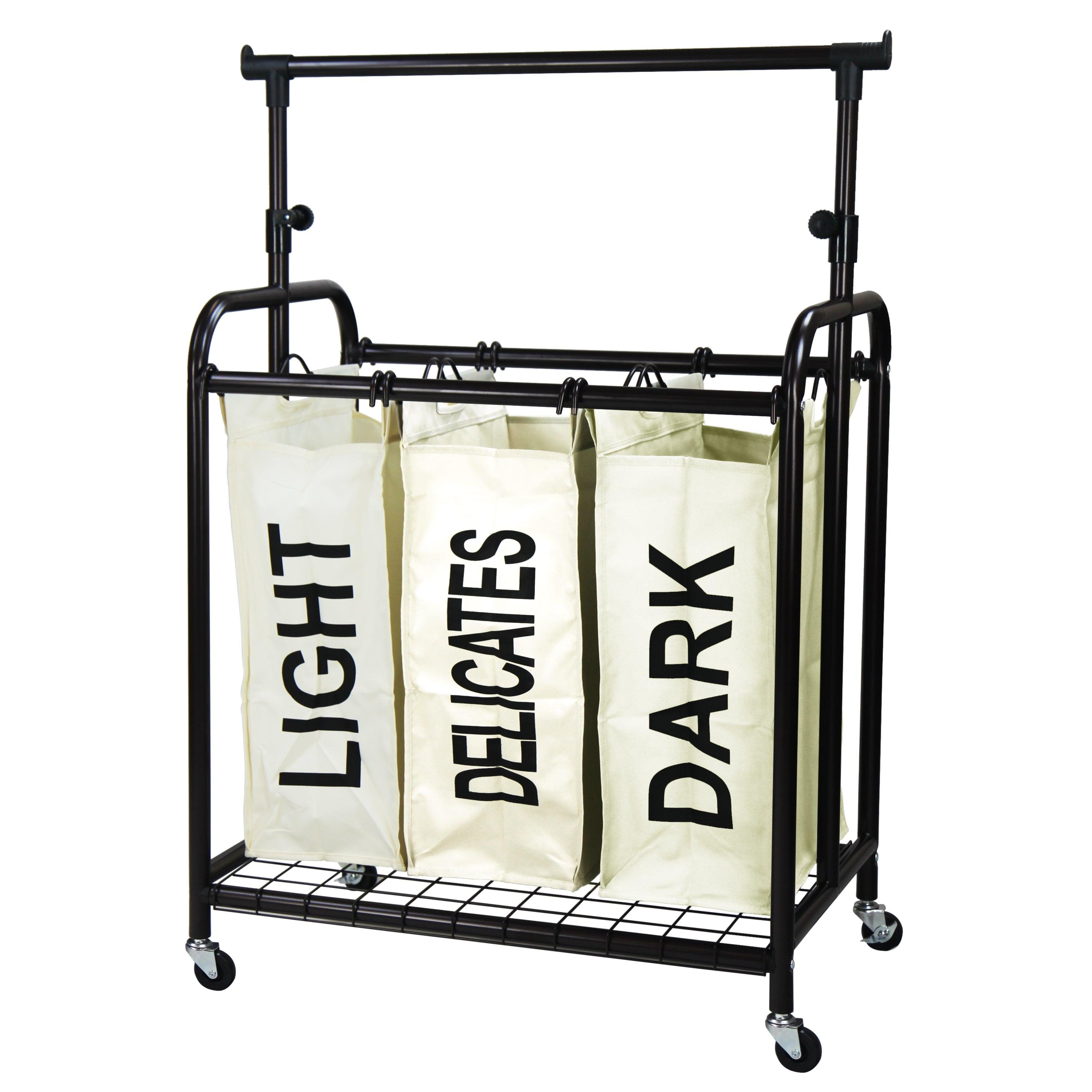 Rebrilliant Metal Rolling Laundry Sorter with Handles