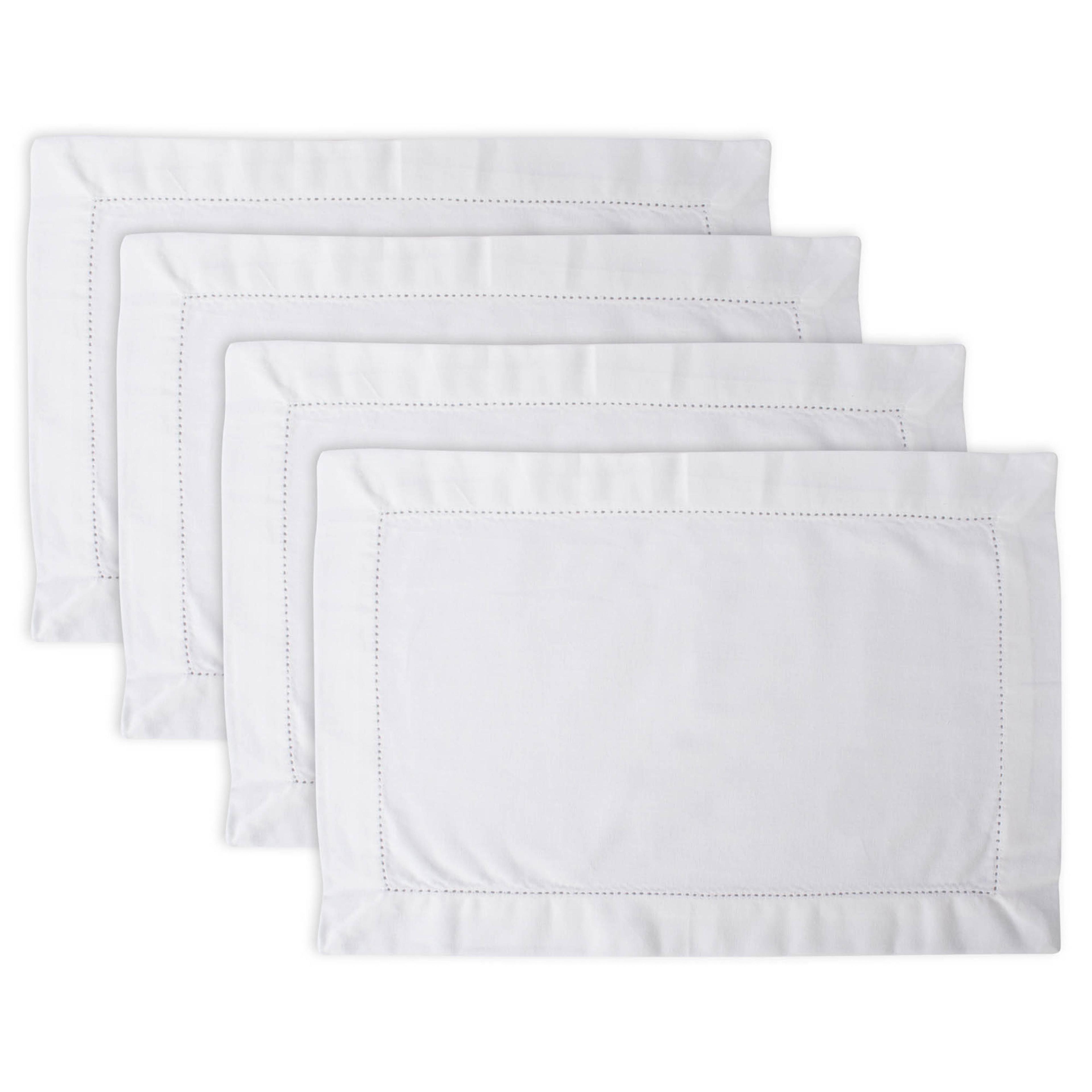 Off White Hemstitch Placemat (Set of 4)