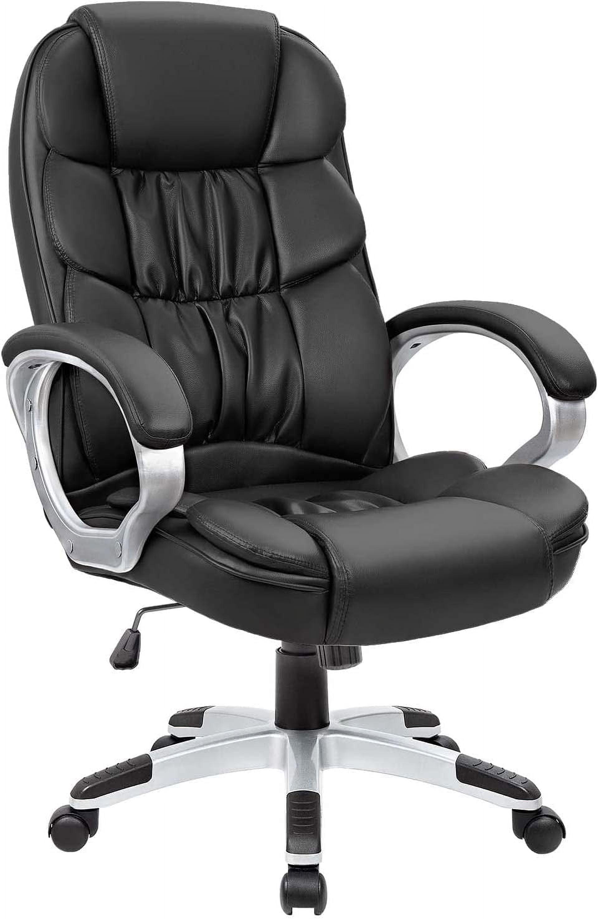 Black High Back Leather Executive Swivel Office Chair