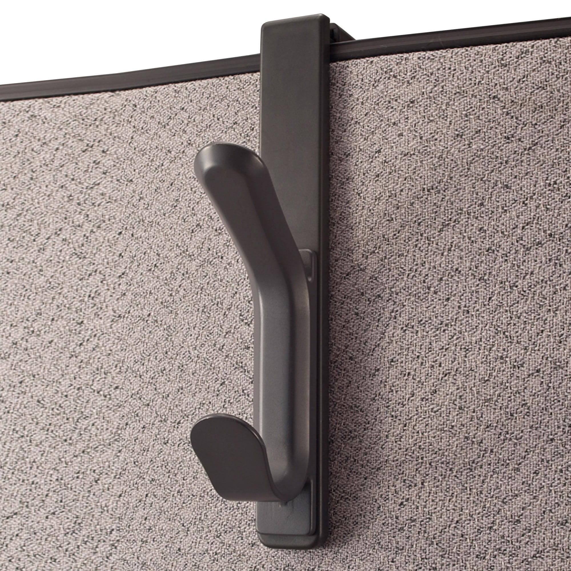 Charcoal Medium Recycled Plastic Cubicle Coat Hook