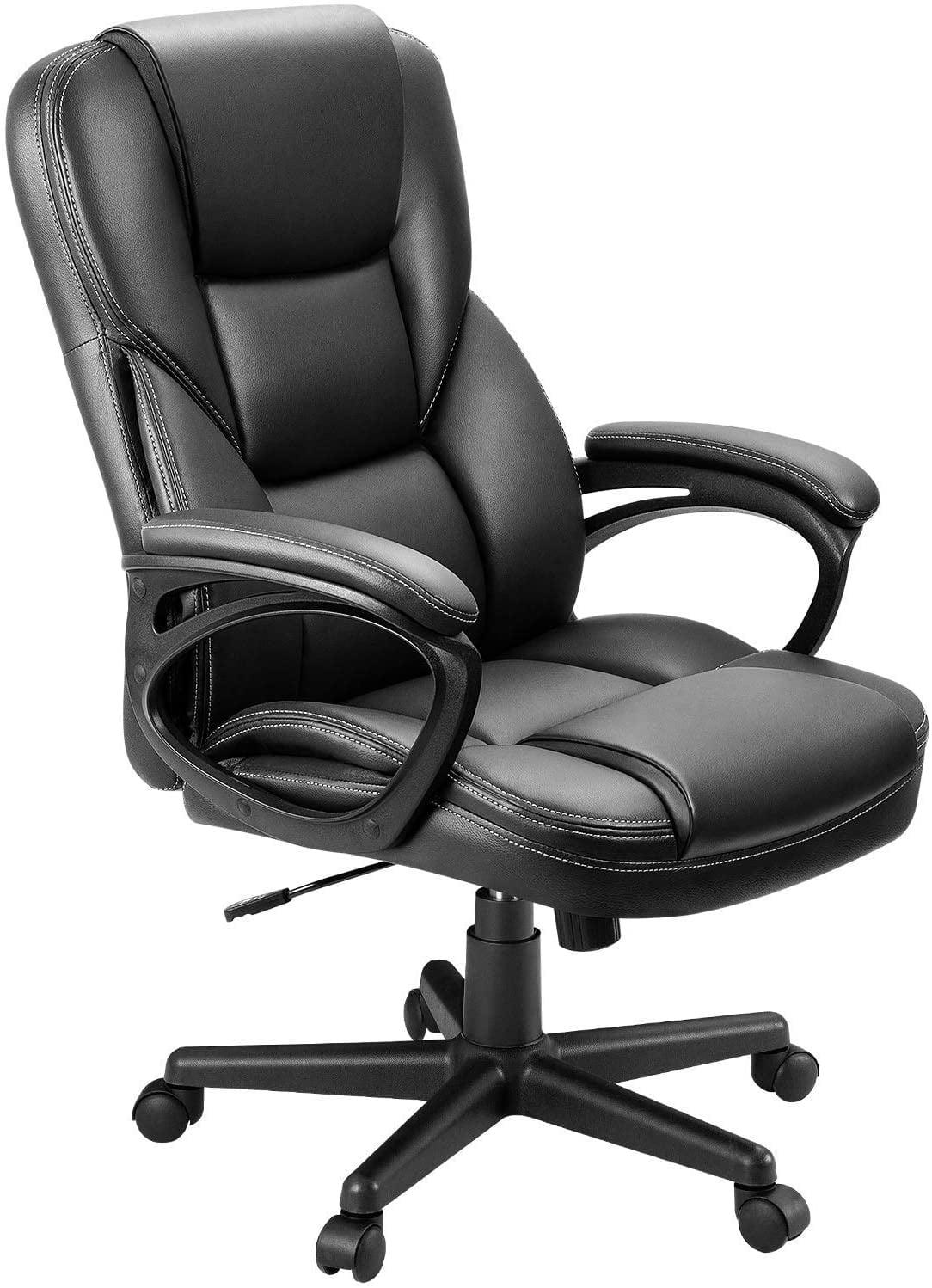 Black High Back Swivel Leather Executive Office Chair