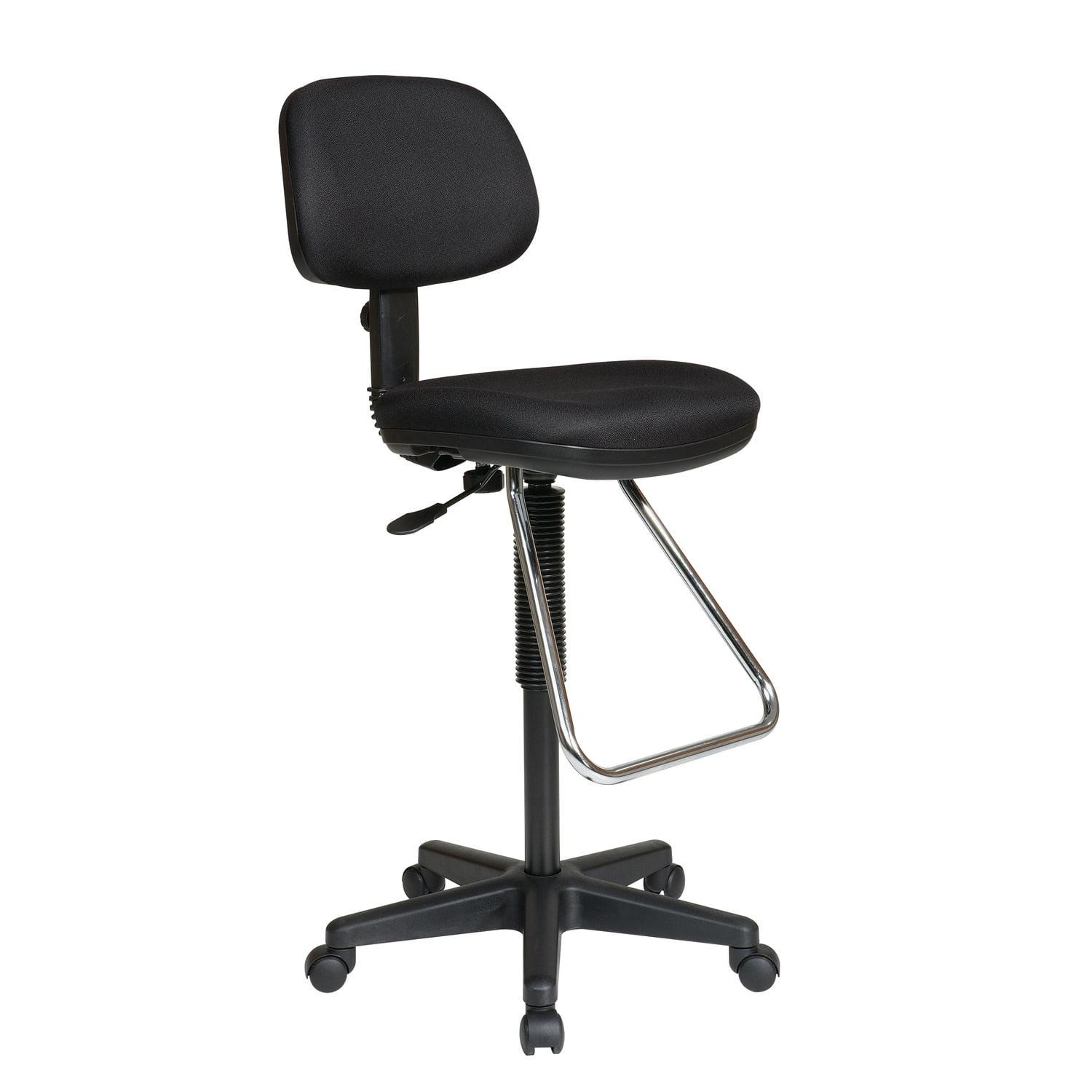 Polyester Blend Drafting Chair with Headrest