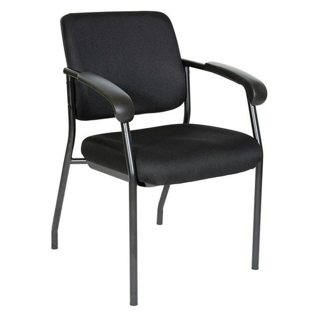Office Star Products Visitor’s Chair Black Frame Padded Arms