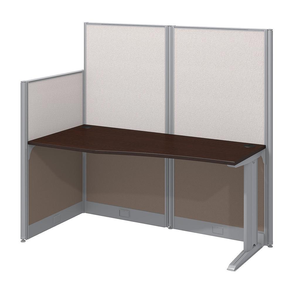 Office In An Hour L-Shaped 1 Person Cubicle with Cable Management