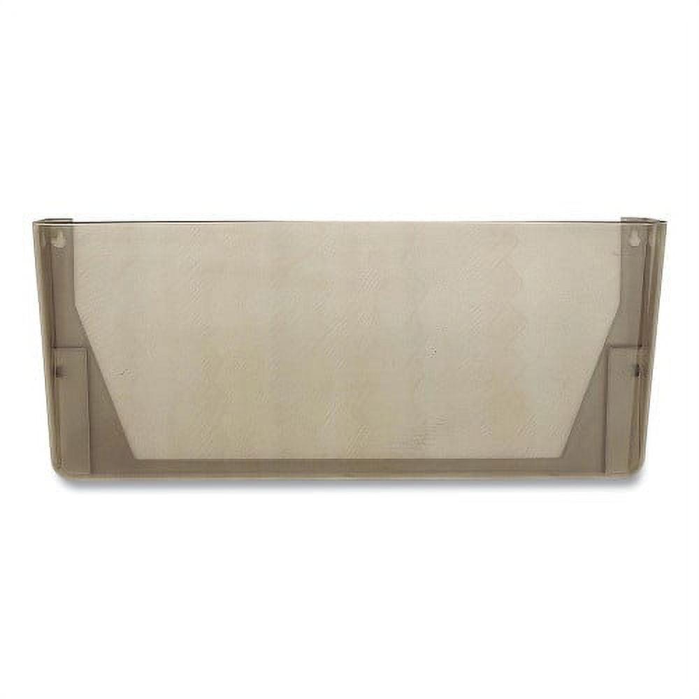 Smoke 16'' Modern Plastic Legal-Size Wall File Pocket