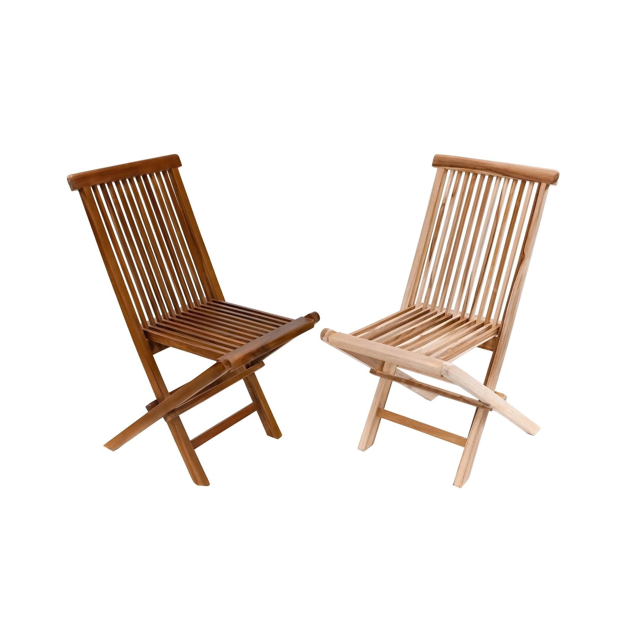 Nordic Teak Natural Outdoor Patio Folding Chair