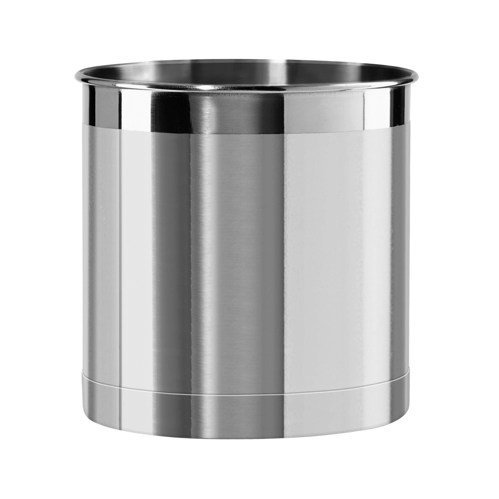 Stainless Steel 7" Jumbo Utensil Holder with Weighted Base