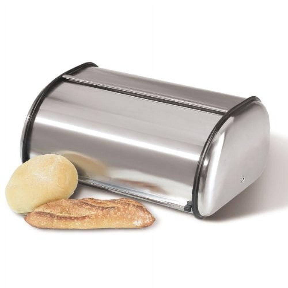 Large Stainless Steel Roll Top Bread Box