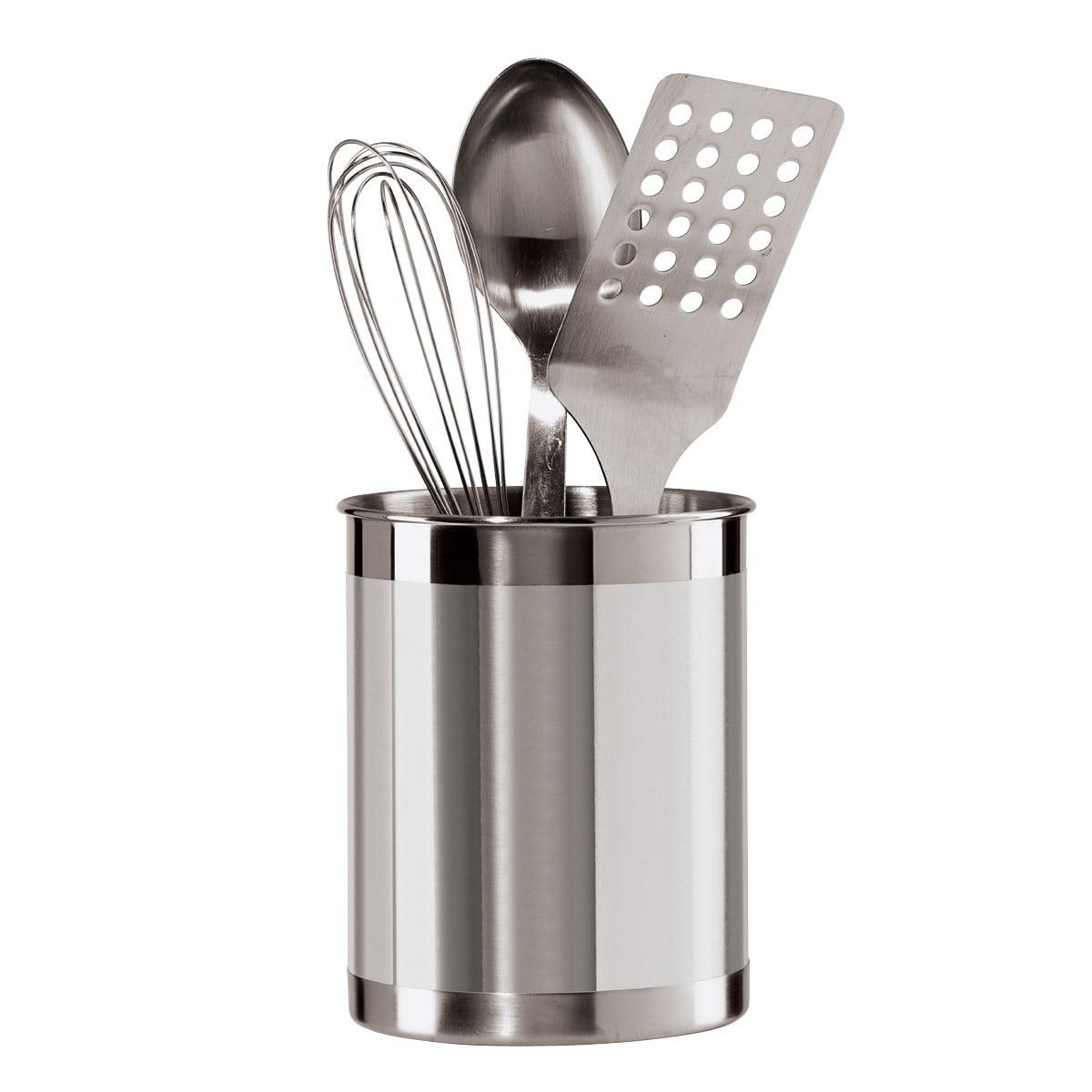 Stainless Steel Cylinder Kitchen Utensil Holder