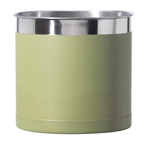 Pre-Owned Oggi Steel Holder Utensil Crock, Jumbo, Olive - 7"