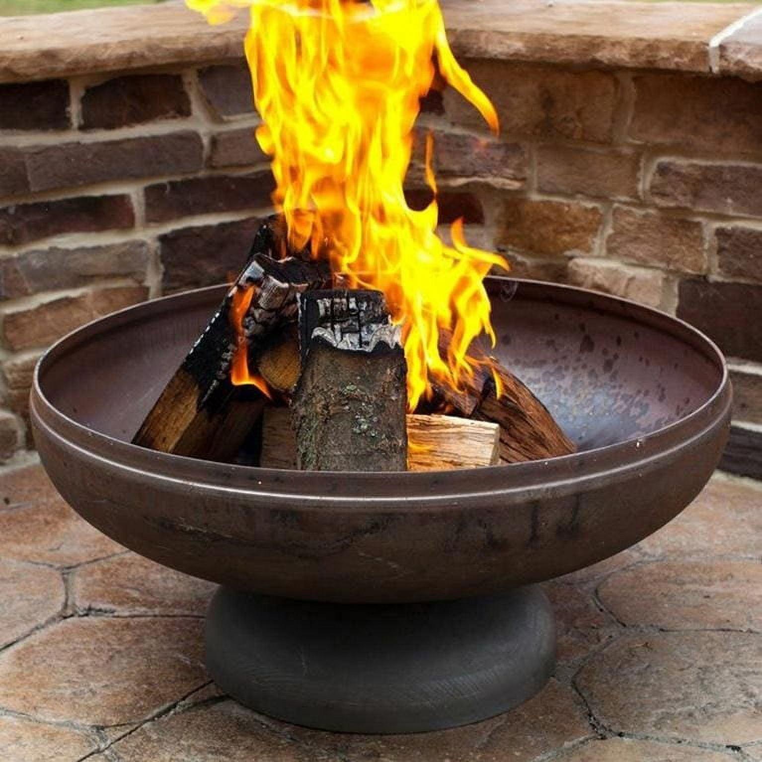 Ohio Flame 24" Natural Steel Wood Burning Fire Pit