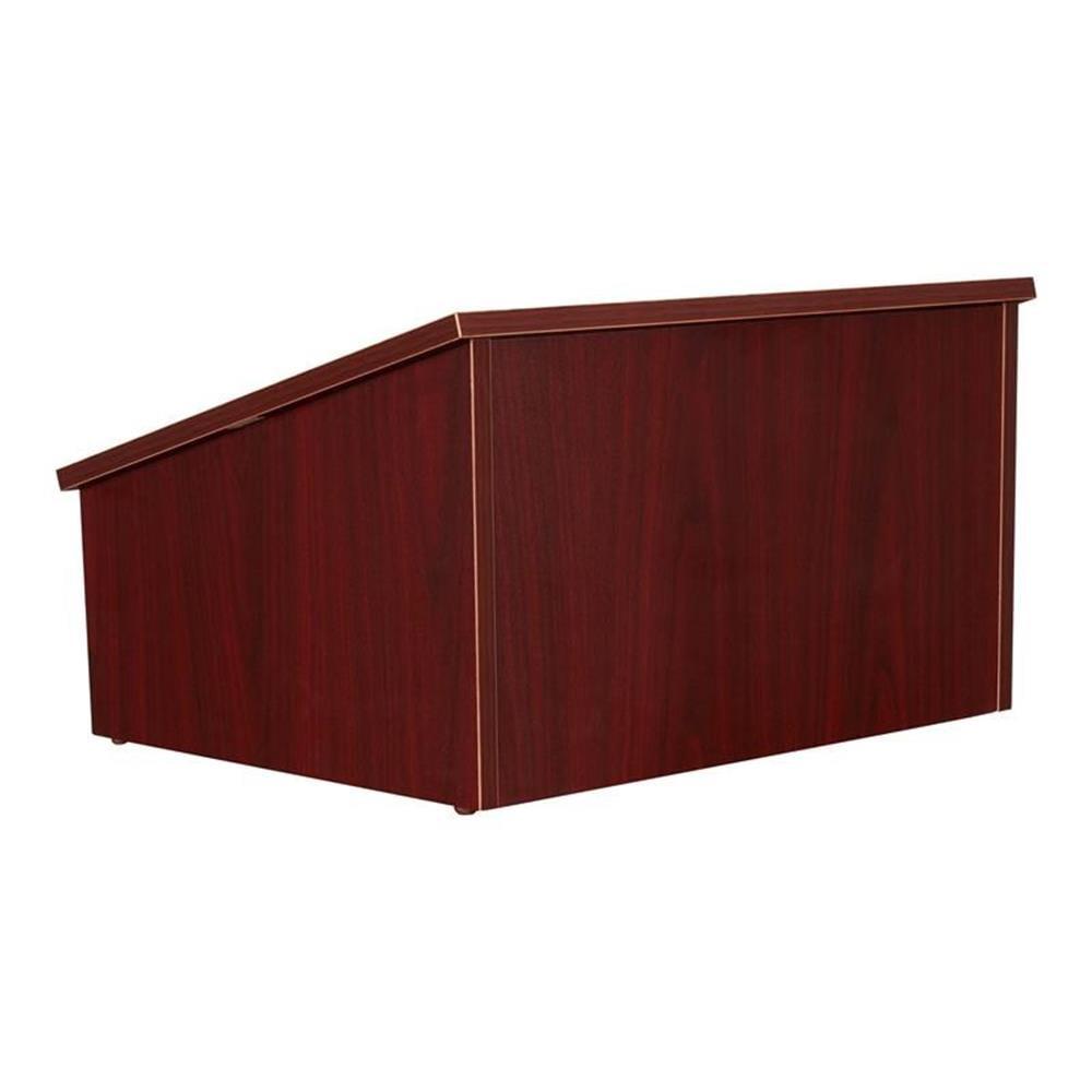 13.75'' Wood Tabletop Lectern with Storage