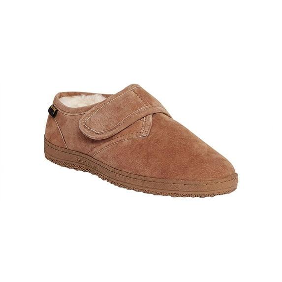 Old Friend Footwear Old Friend Adjustable Bootee Wide Slipper Brown | 421204 215
