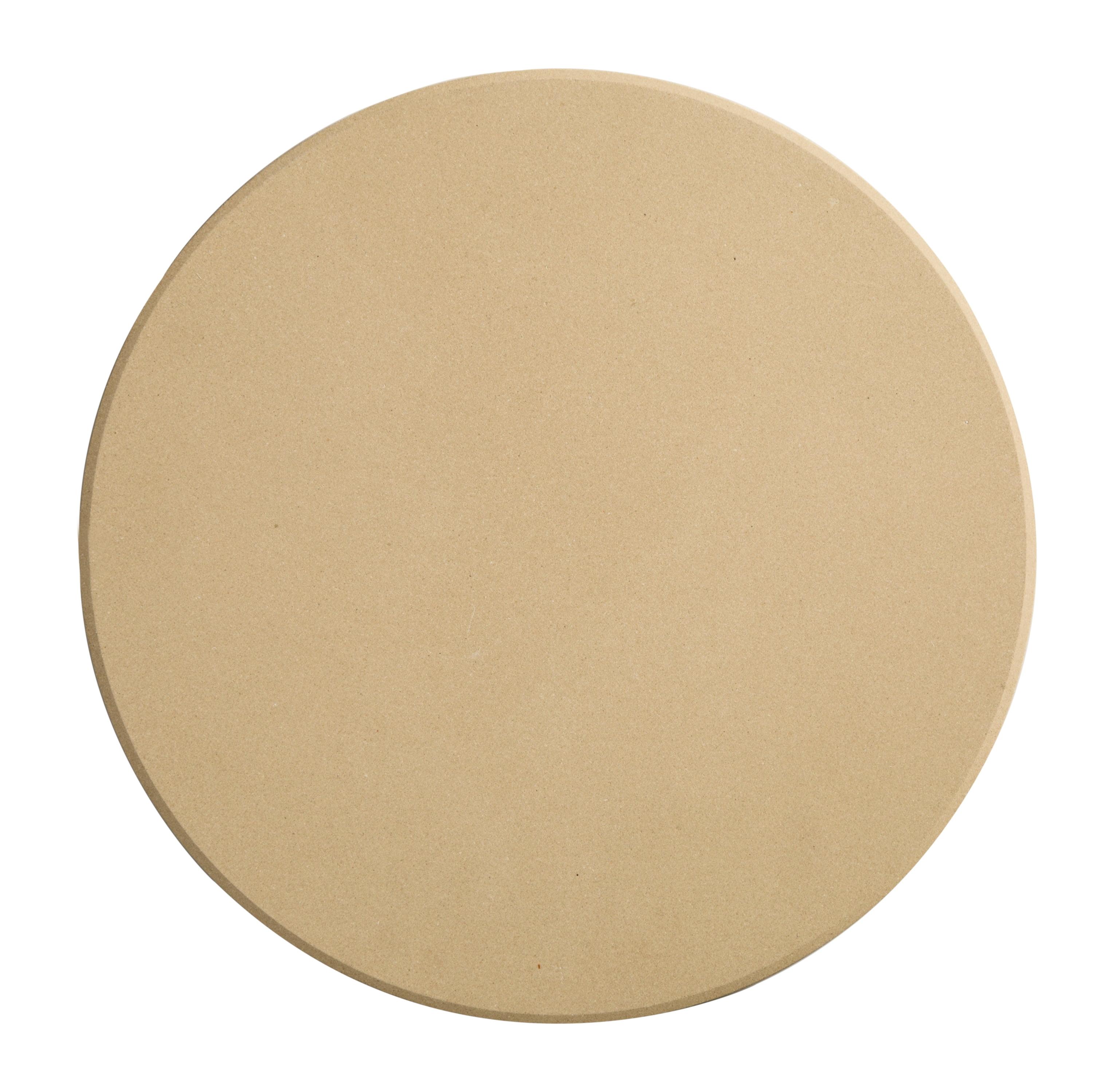 Beige 16-Inch Cordierite Round Pizza Stone