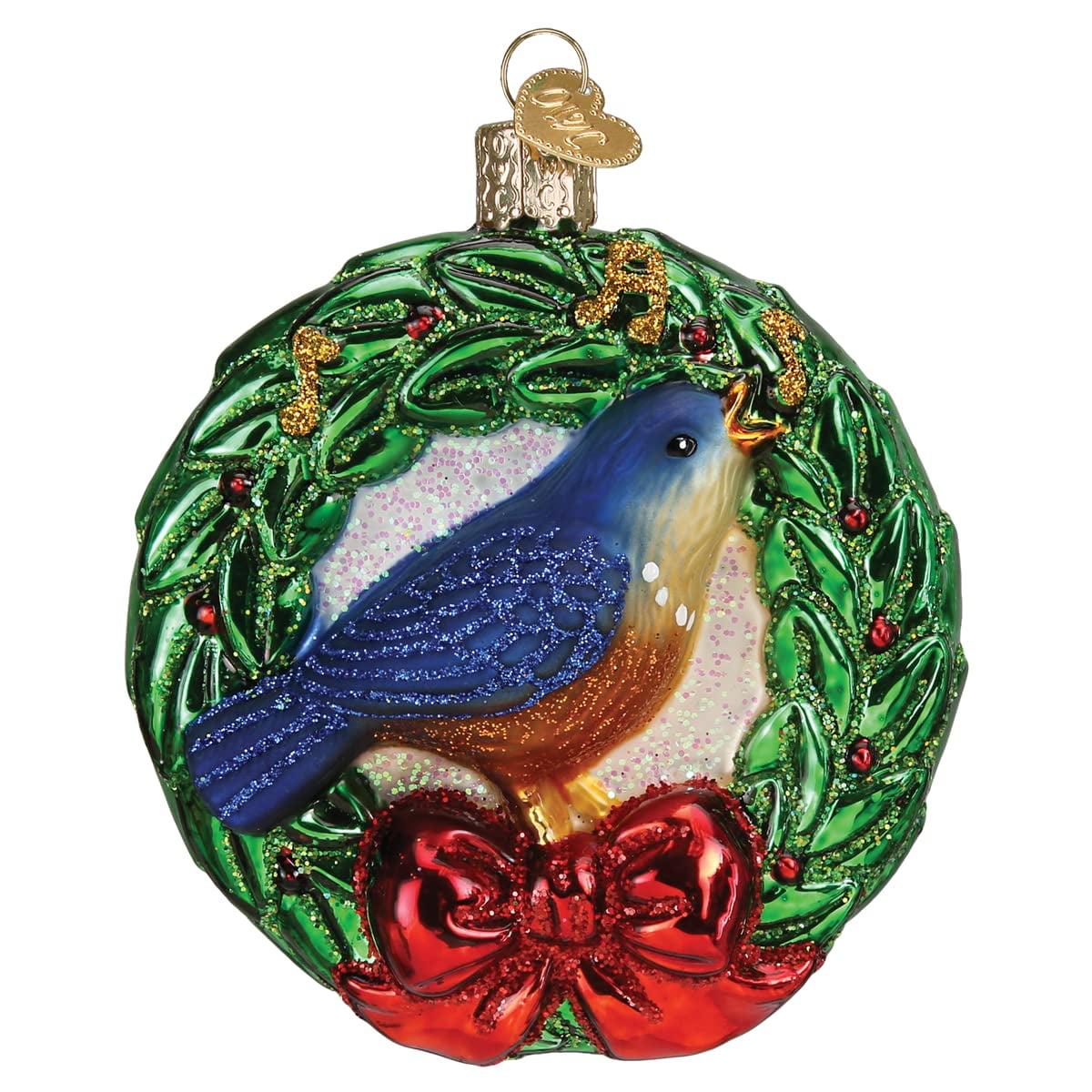 Handcrafted Glass Calling Bird Christmas Tree Topper