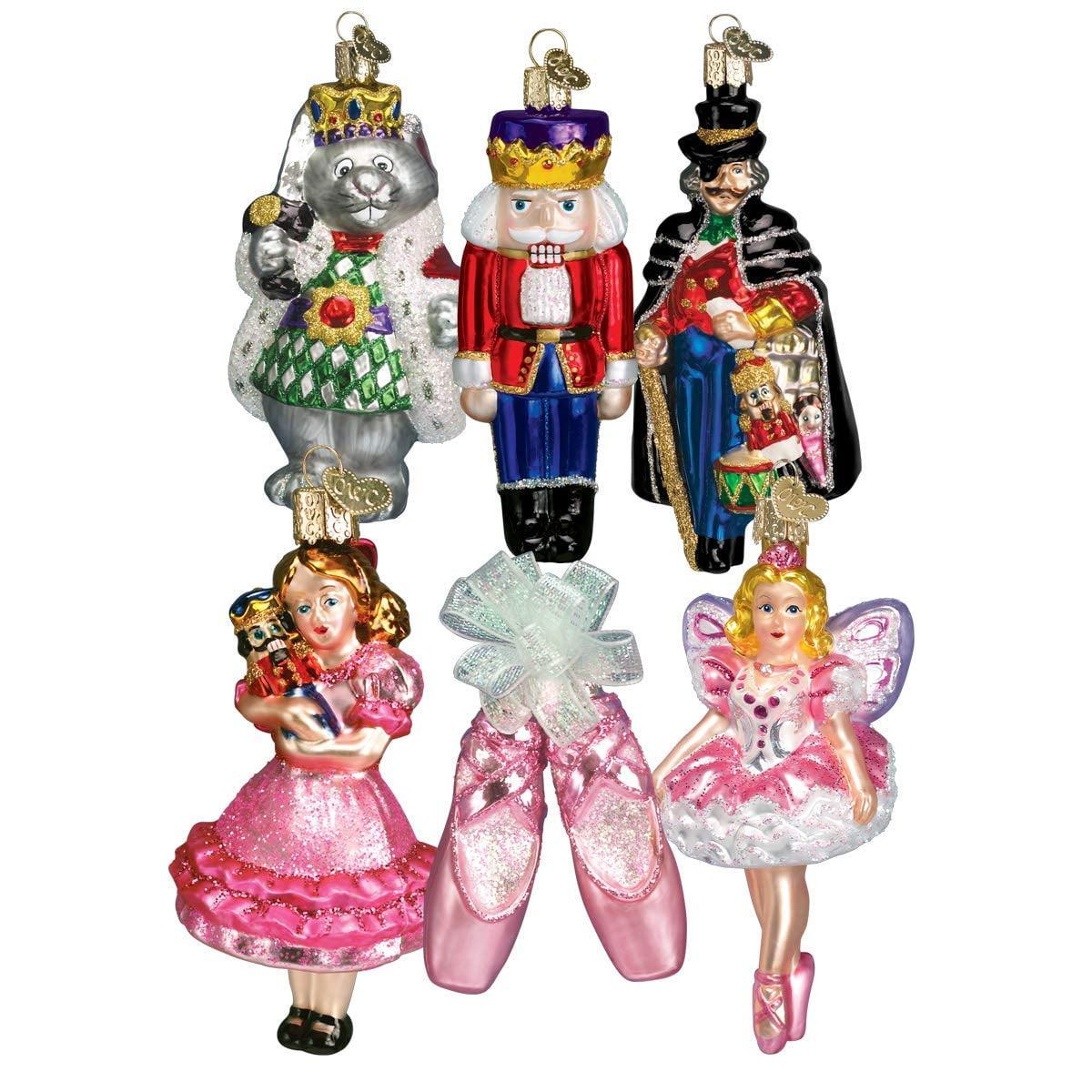 Nutcracker Suite Collection Glass Blown Christmas Ornaments Set