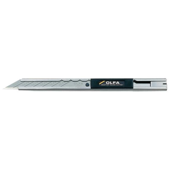 Olfa Stainless Steel Slide-Lock Graphics Knife With Snap-off Blade