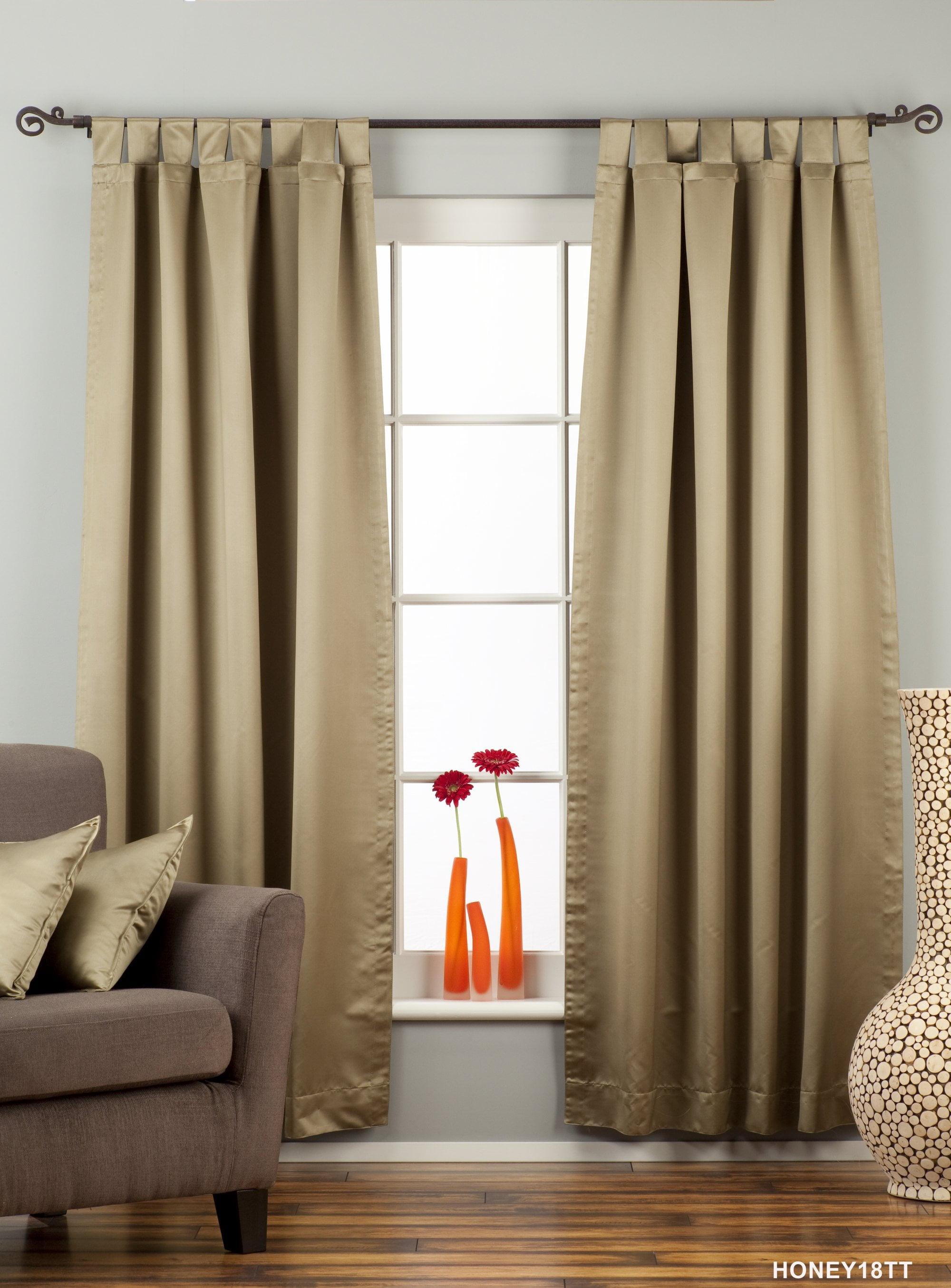 Olive Green Tab Top 90% blackout Curtain / Drape / Panel   - 50W x 96L - Piece