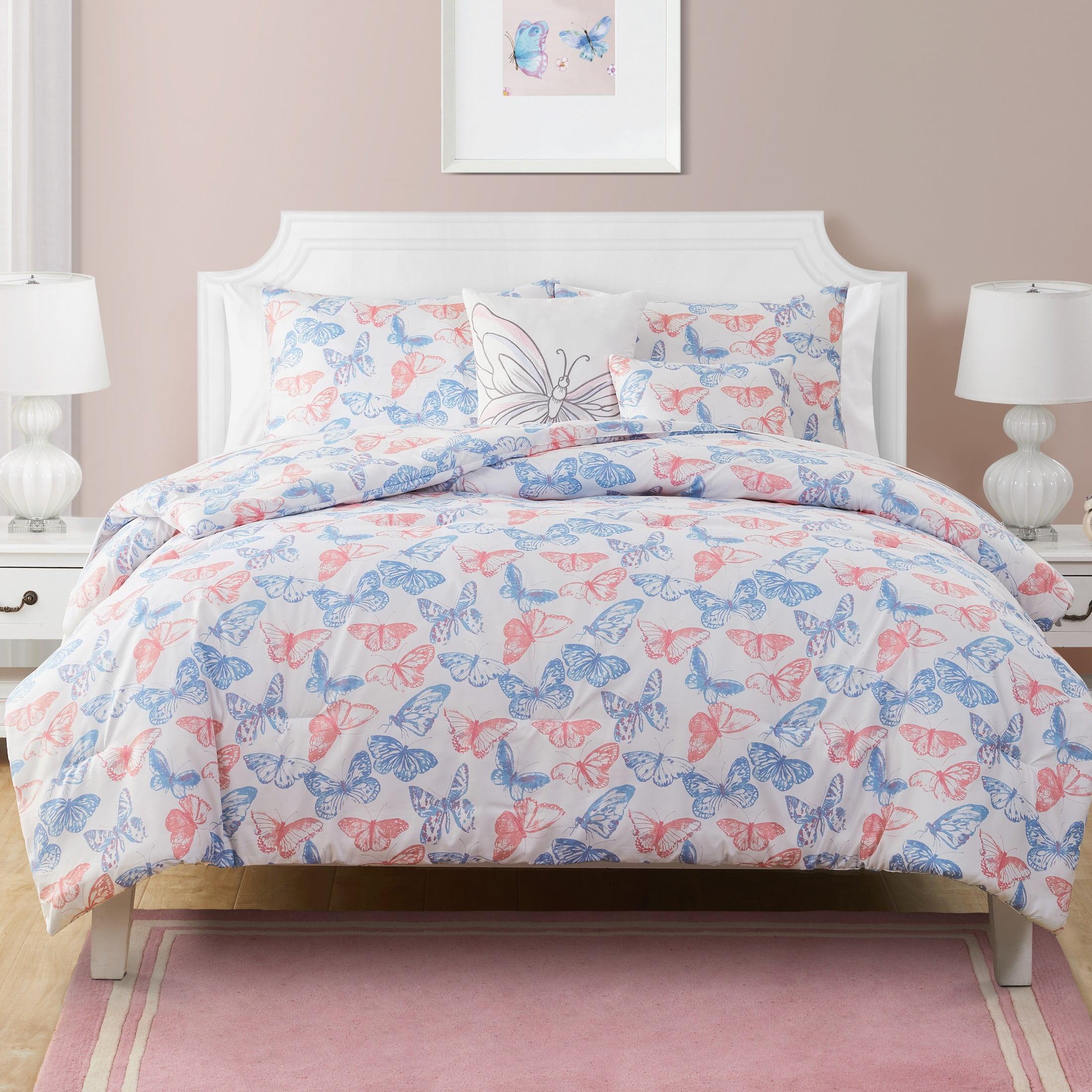 Pastel Butterfly Comforter Set