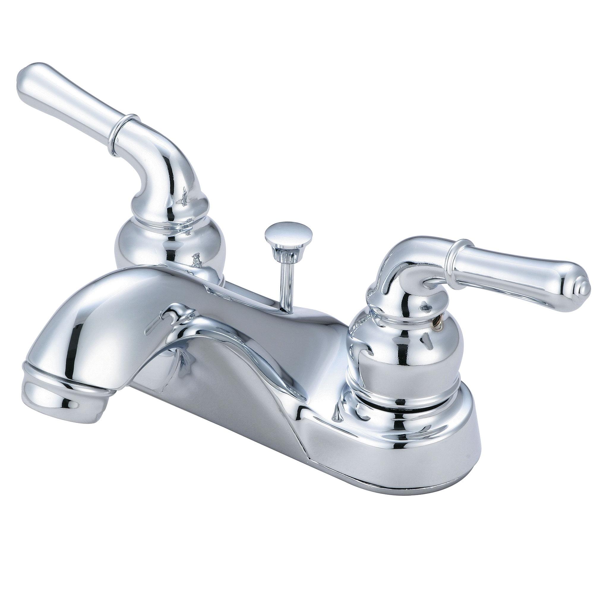 Centerset Bathroom Faucet with Drain Assembly