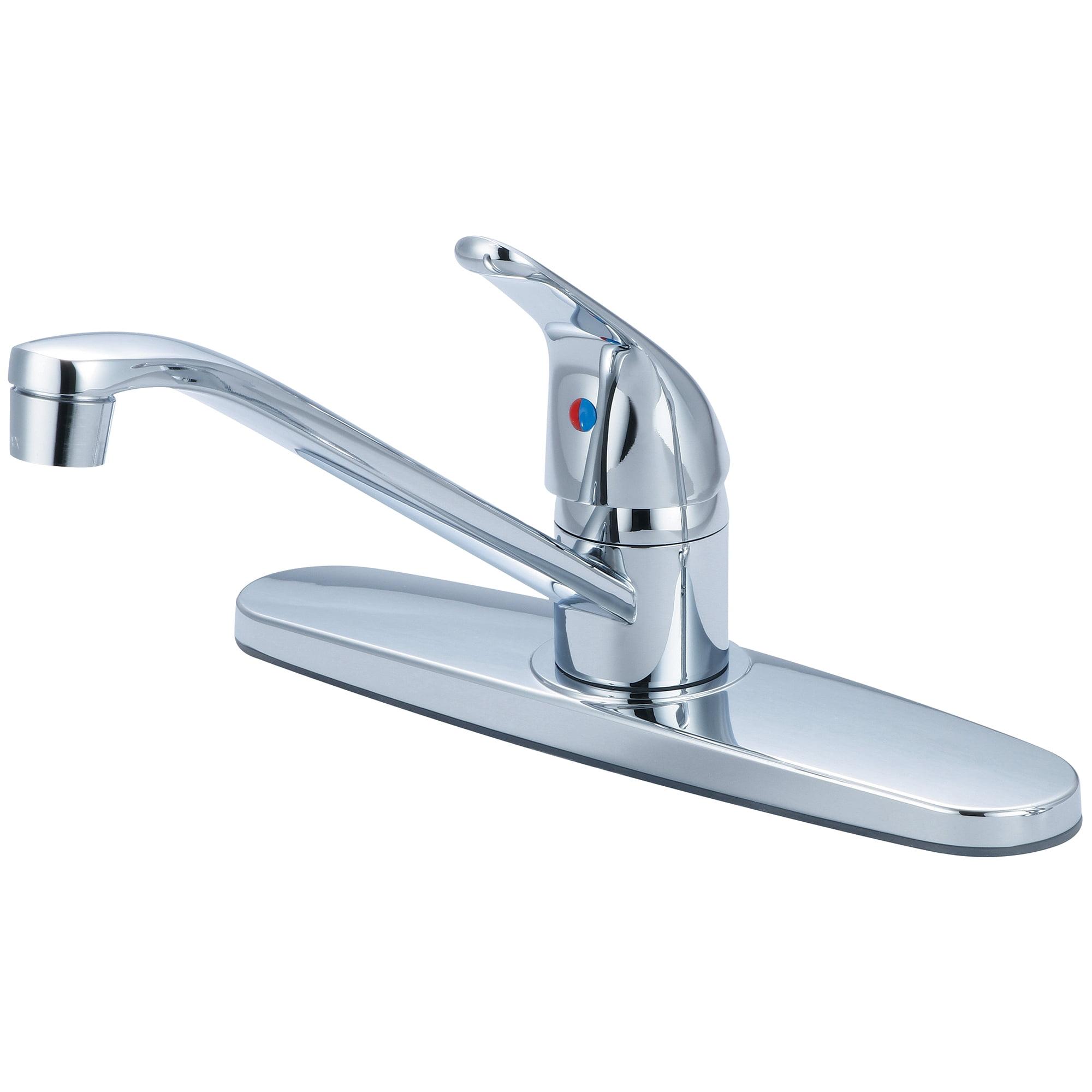 Polished Chrome Single Handle Kitchen Faucet