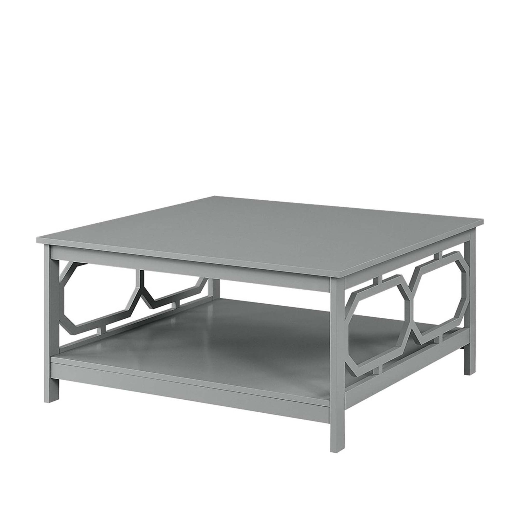 Omega Gray Square 36" Wood Coffee Table