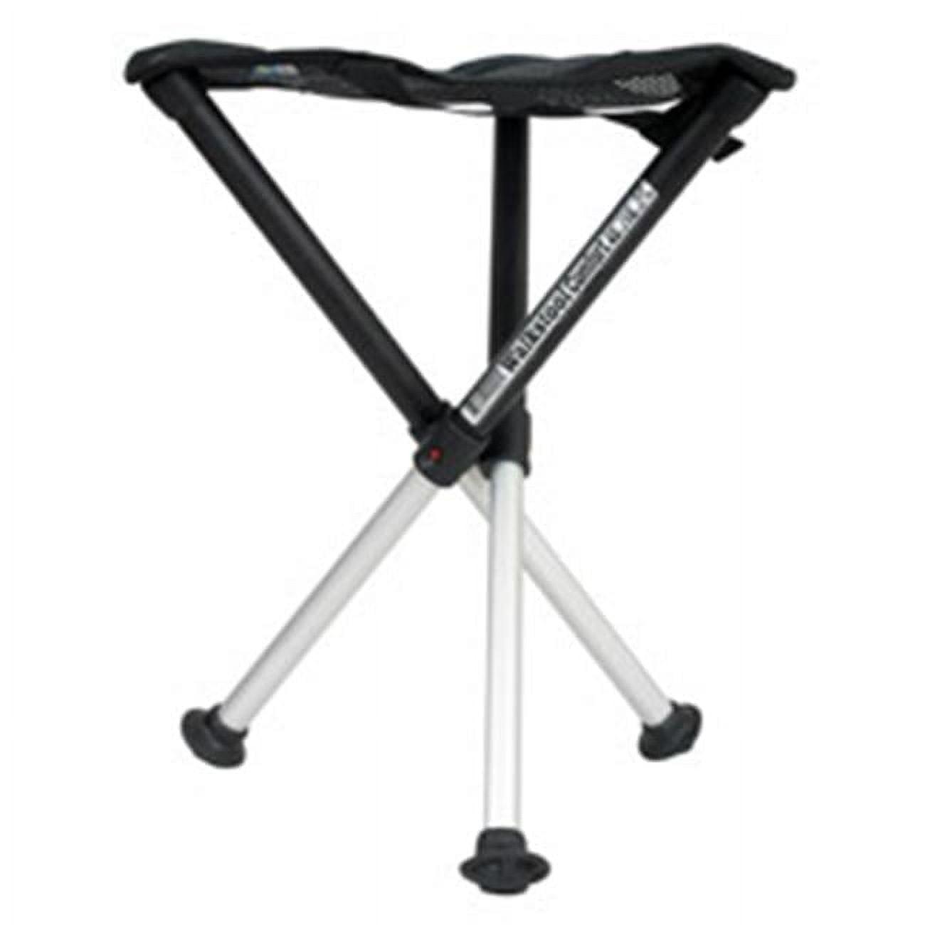 Comfort Black and Silver 18" Aluminum Folding Stool